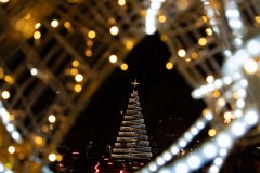 06-12-2025 BIALYSTOK MIKOLAJ WLACZENIE SWIATLA SWIATECZNE CHOINKA FOT KRZYSZTOF KIERCUL  / CKU BIALYSTOKJ